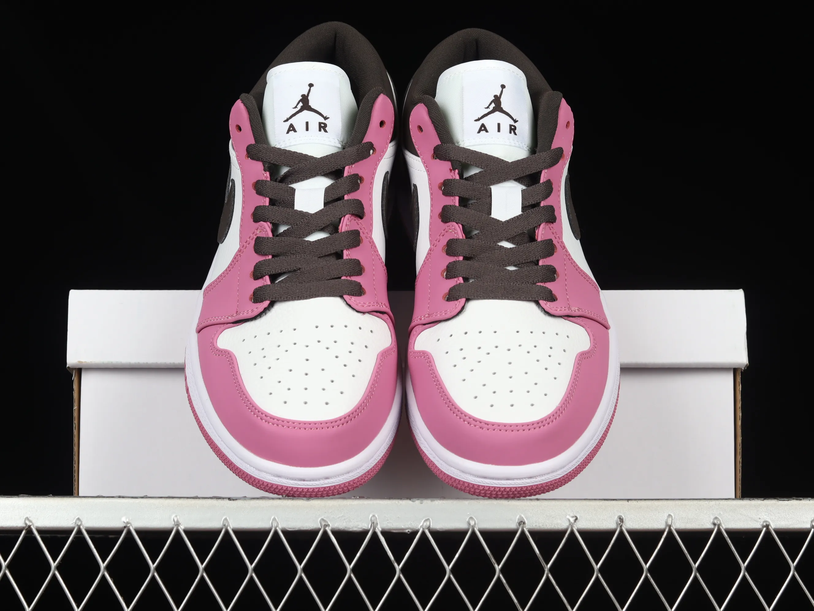 All categories Air Jordan Jordan series basketball shoes Air Jordan 1 Low Z version Air Jordan 1 Low AJ1 Joe 1 white pink black hook low-top casual sneakers DC1767-160